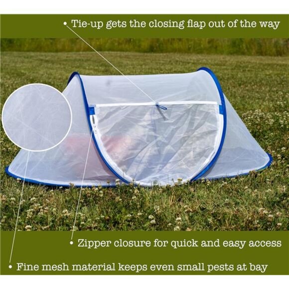 Iconikal Jumbo Folding Mesh Wind-Resistant Food Tent, 43 x 21-Inches, 2-Pack - Picture 2 of 7